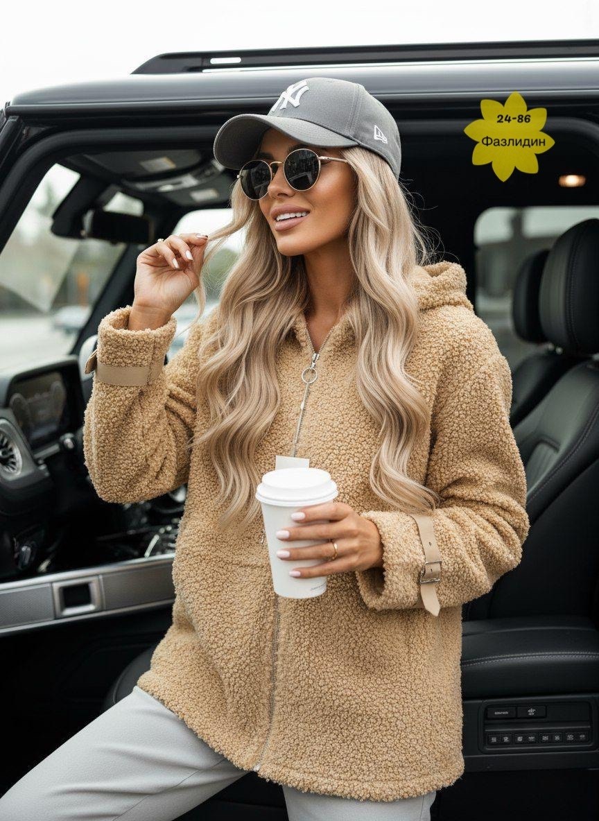 повседневная куртка,куртка женская,меховая куртка,куртка из искусственного меха,искусственная шубка чебурашка