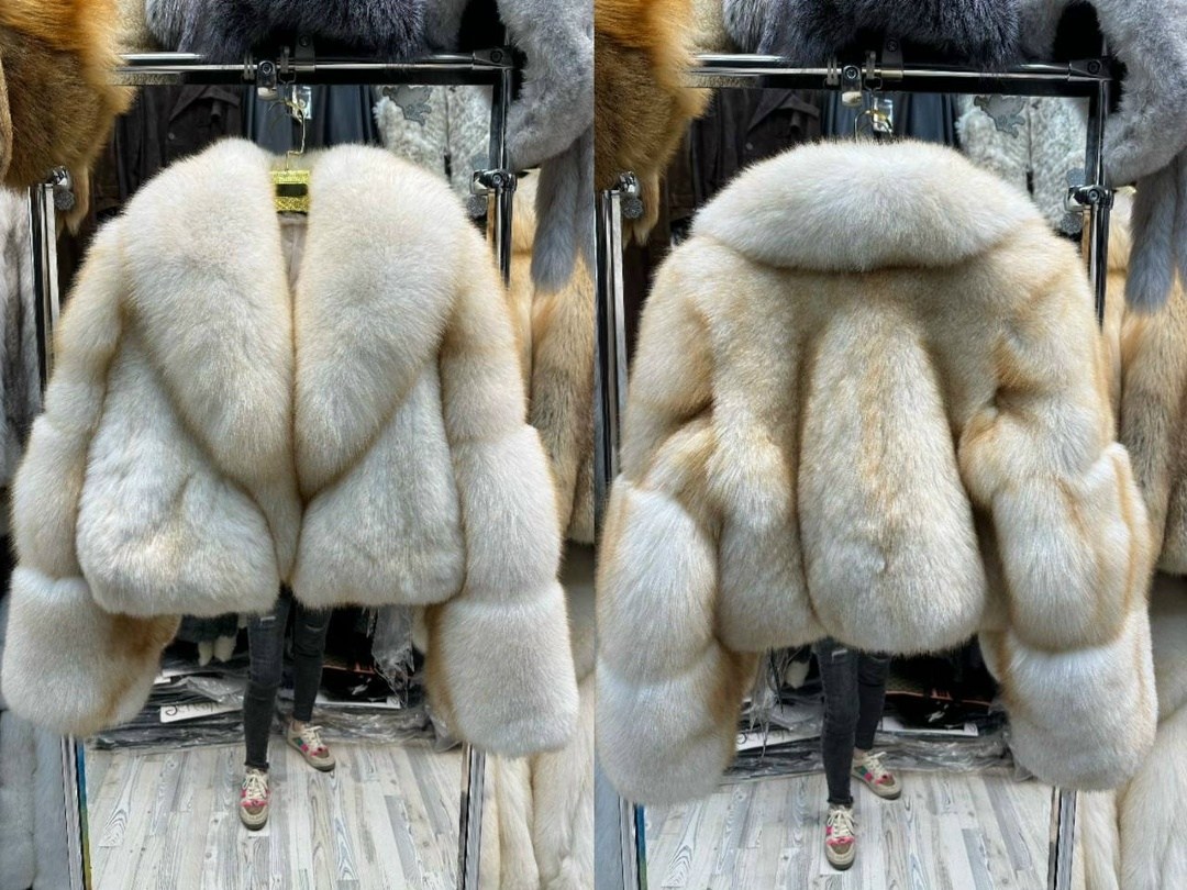 женская шуба из натурального лисьего меха,женская меховая куртка из натурального лисьего меха,женская короткая толстая теплая зимняя шуба из натурального лисьего меха,женское пальто из натурального ли