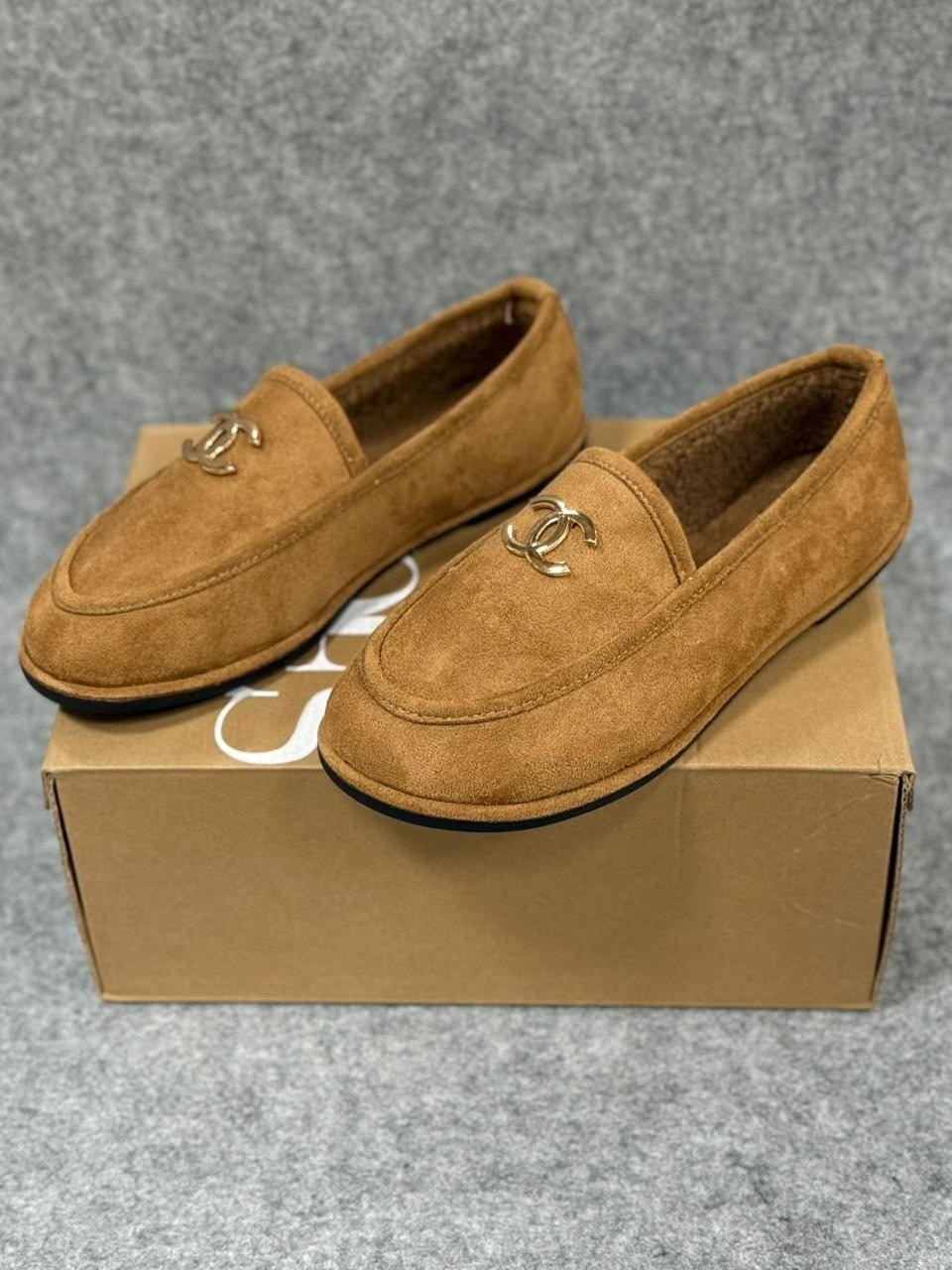 лоферы chanel,лоферы женские на меху chanel,замшевые лоферы,лоферы шанель,