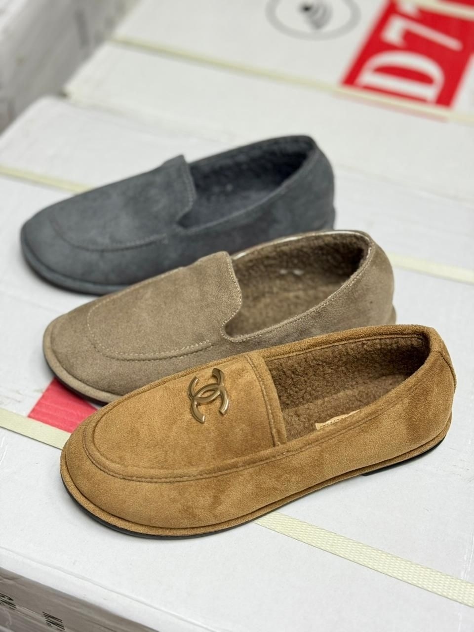 ,лоферы chanel,лоферы женские на меху chanel,замшевые лоферы,лоферы шанель