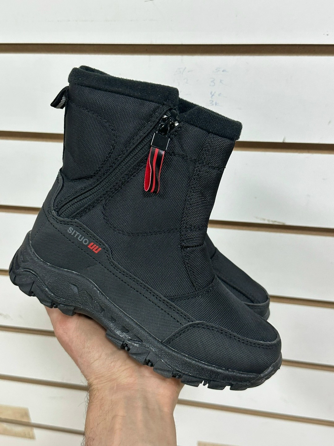 дутики мужские зимние сапоги термо на молнии черные,,мужские дутики,дутики,дутики мужские зимние