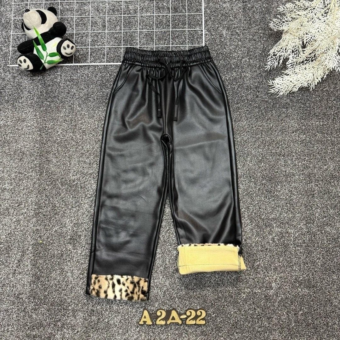 штаны кожаные,брюки для девочек,детские брюки,штаны для девочек,повседневные брюки