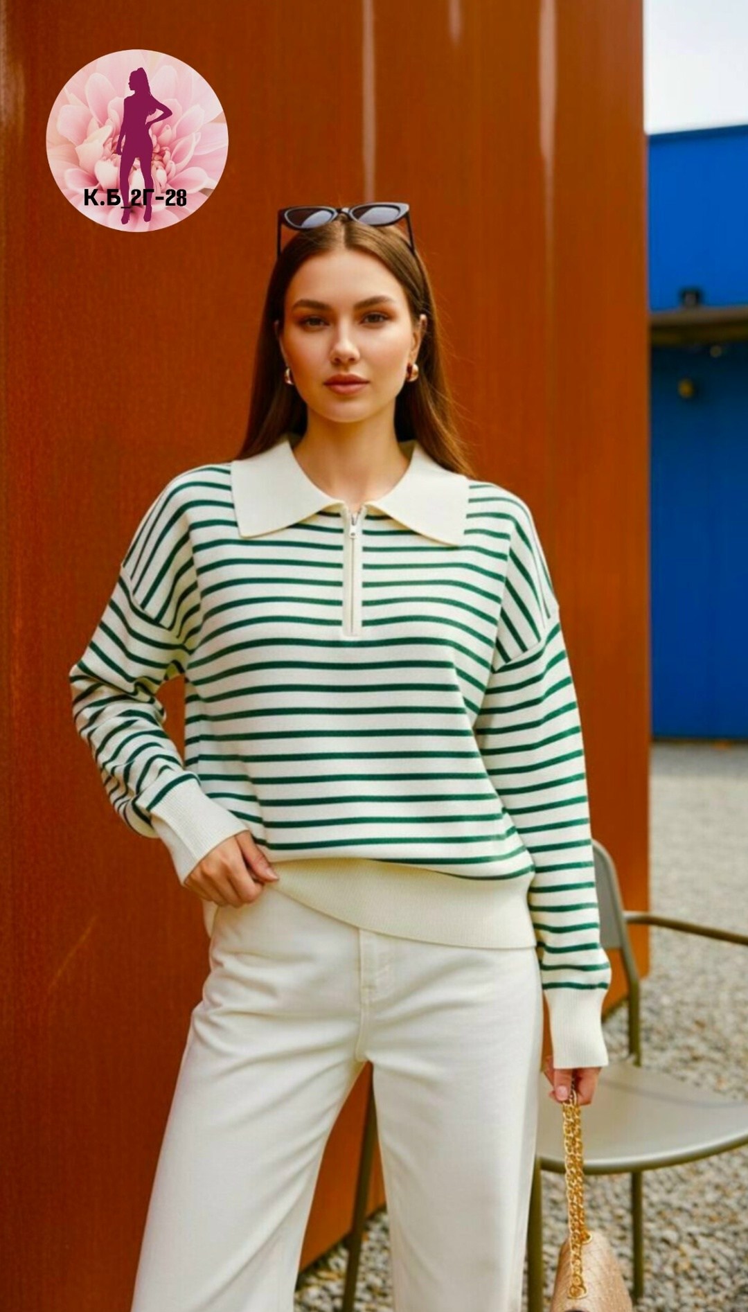 свитшот женский в полоску,женские джемпера,женский пуловер,свитшот поло женский в полоску,пуловер в полоску