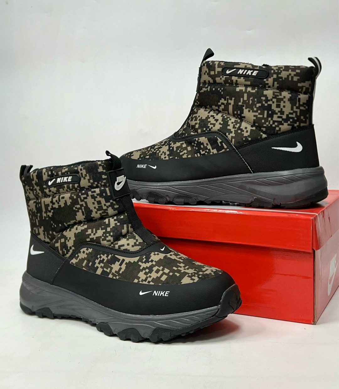 кроссовки зимние nike,зимние мужские дутики nike,,зимние ботинки nike,кроссовки