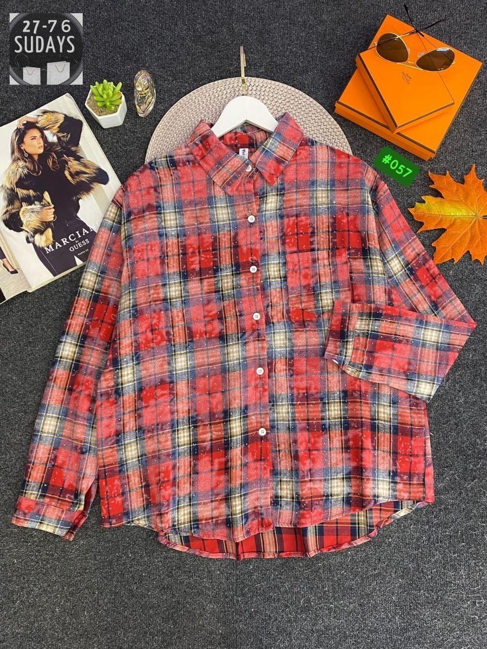 рубашка хлопок,рубашка в клетку,рубашка в клетку женская,клетчатая рубашка,рубашка женская 7007 "клетка № 4"