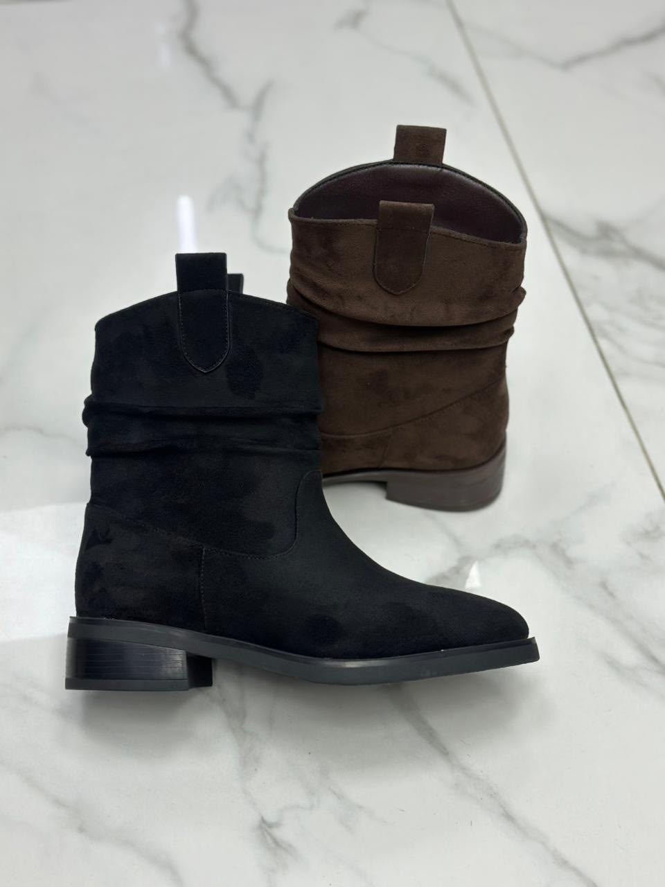 , женская,казаки женские,казаки демисезонные ботинки замшевые, женская