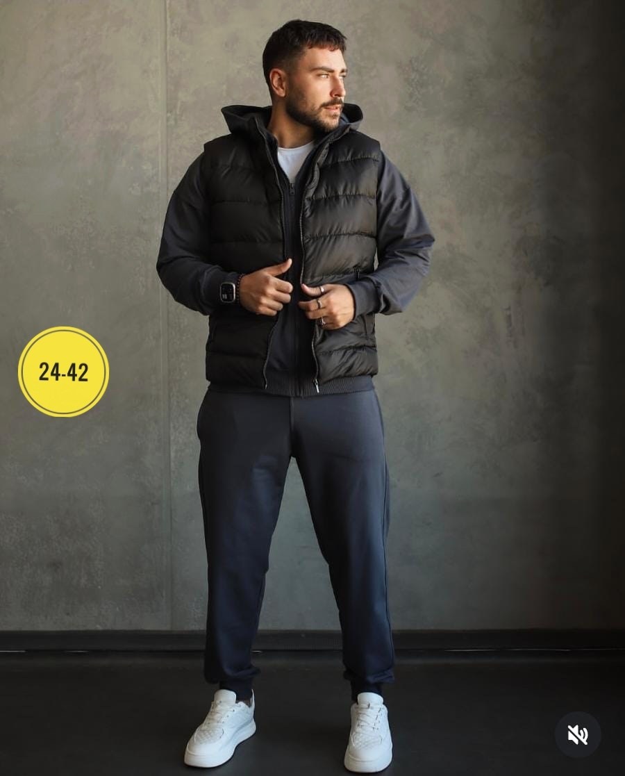 безрукавка мужская,мужской утепленный жилет,мужской жилет с капюшоном,мужская мода,мужские жилетки куртки