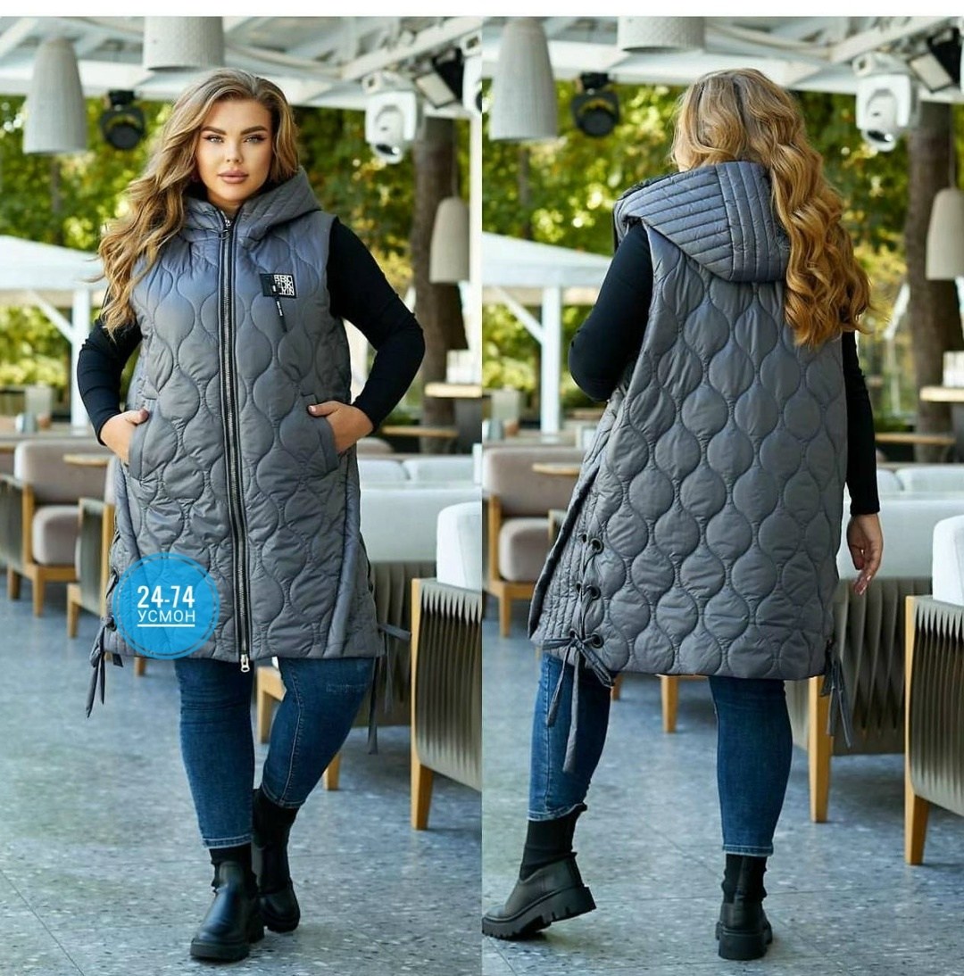 жилетка на синтепоне,жилет синтепон,жилетка женская батал,женская жилетка больших размеров,женская жилетка