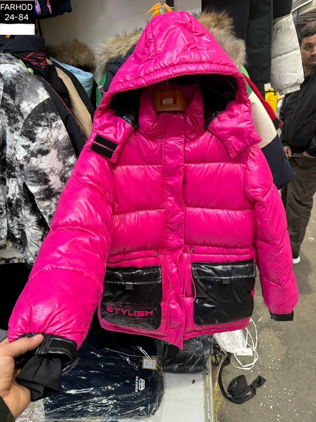 зимнее пальто gnk зс-959 фуксия для девочки,куртка для девочек,зимняя куртка для девочек,пуховик для девочки,куртка двухсторонняя для девочки