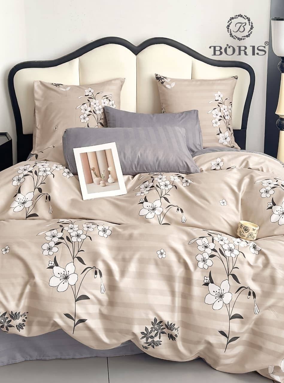 комплект постельного белья,постельное бельё евро,постельное бельё,комплект постельного белья boris,комплект постельного белья boris сатин 2-x спальный наволочки 70x70