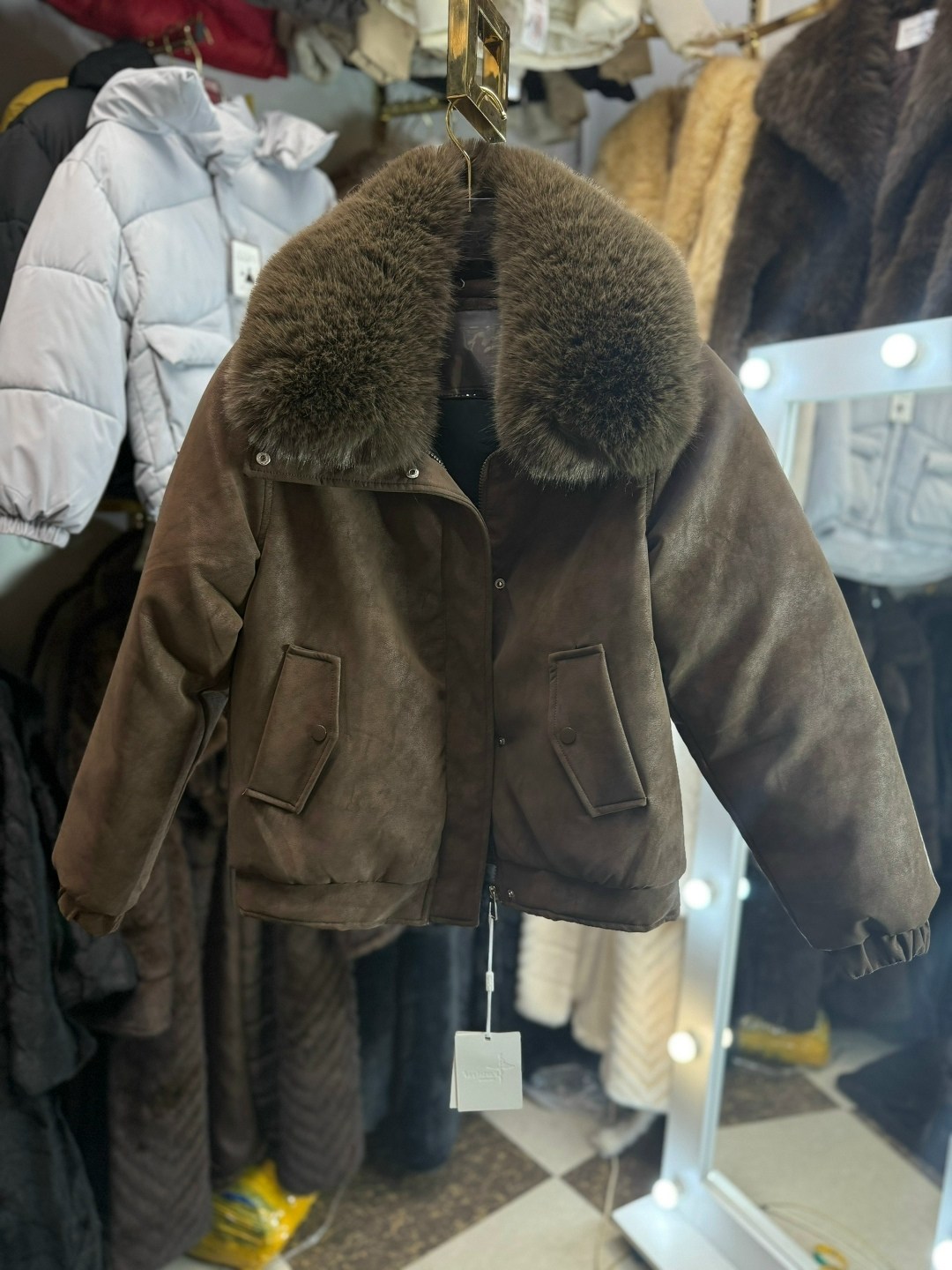 дублёнка miu miu,дубленка женская miu miu,куртка замшевая с мехом,женская дублёнка,куртка замшевая