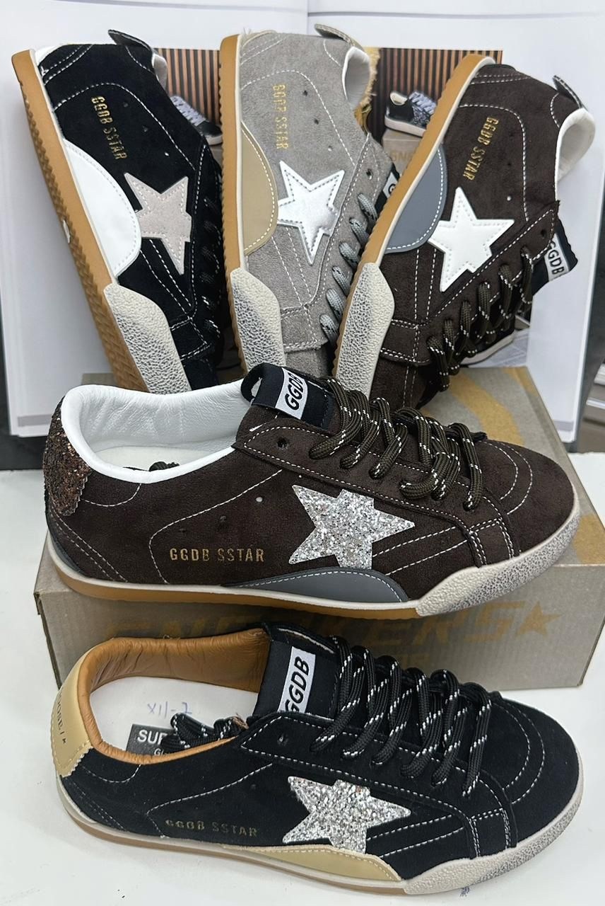 коричневые кроссовки ball star golden goose anthracite silver,golden goose brown ball star sneakers,golden goose кроссовки super-star коричневый,golden goose кеды super-star с эффектом потертости кори