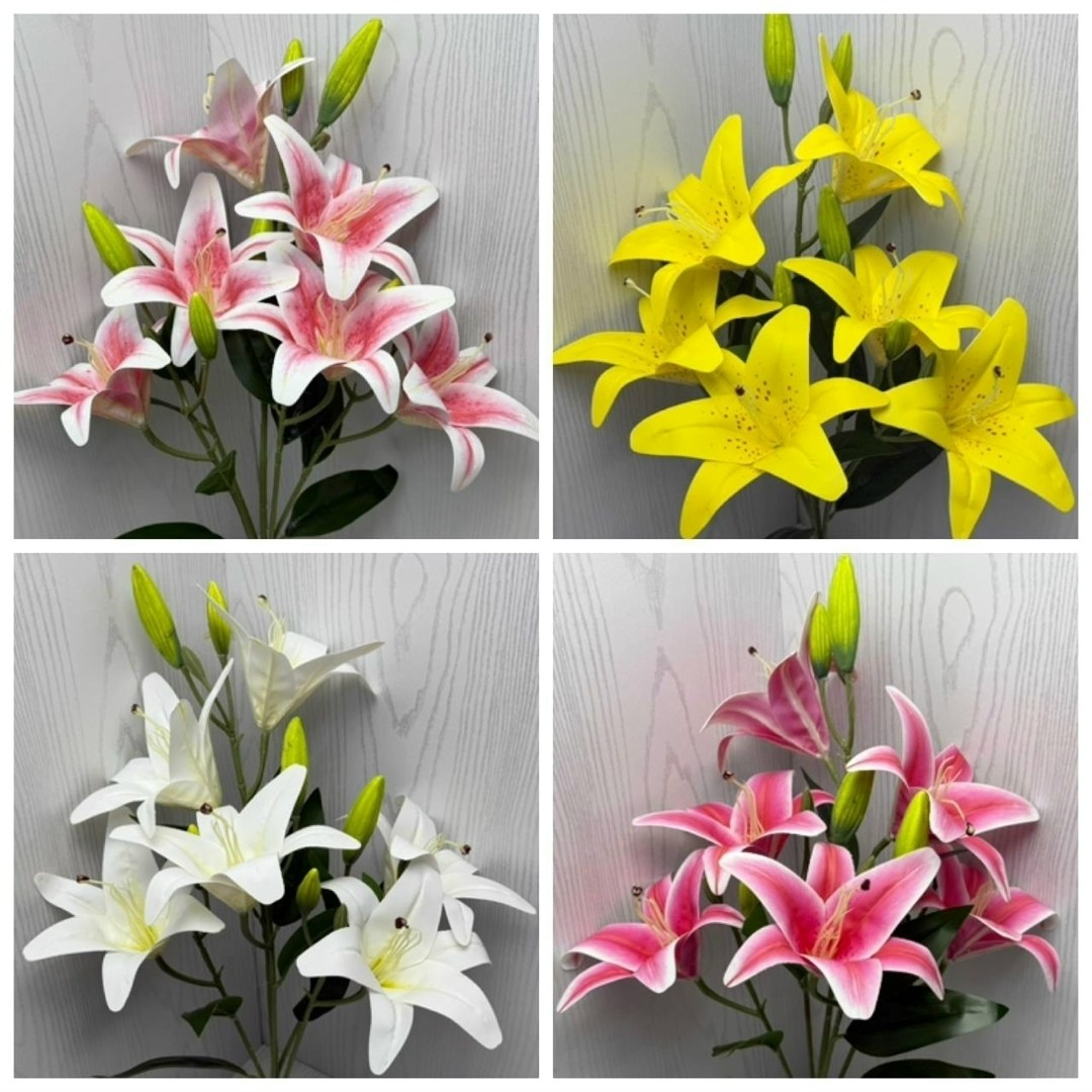 жёлтые лилии,желтая лилия,цветы искусственные лилии,лилии,лилии искусственные желтые
