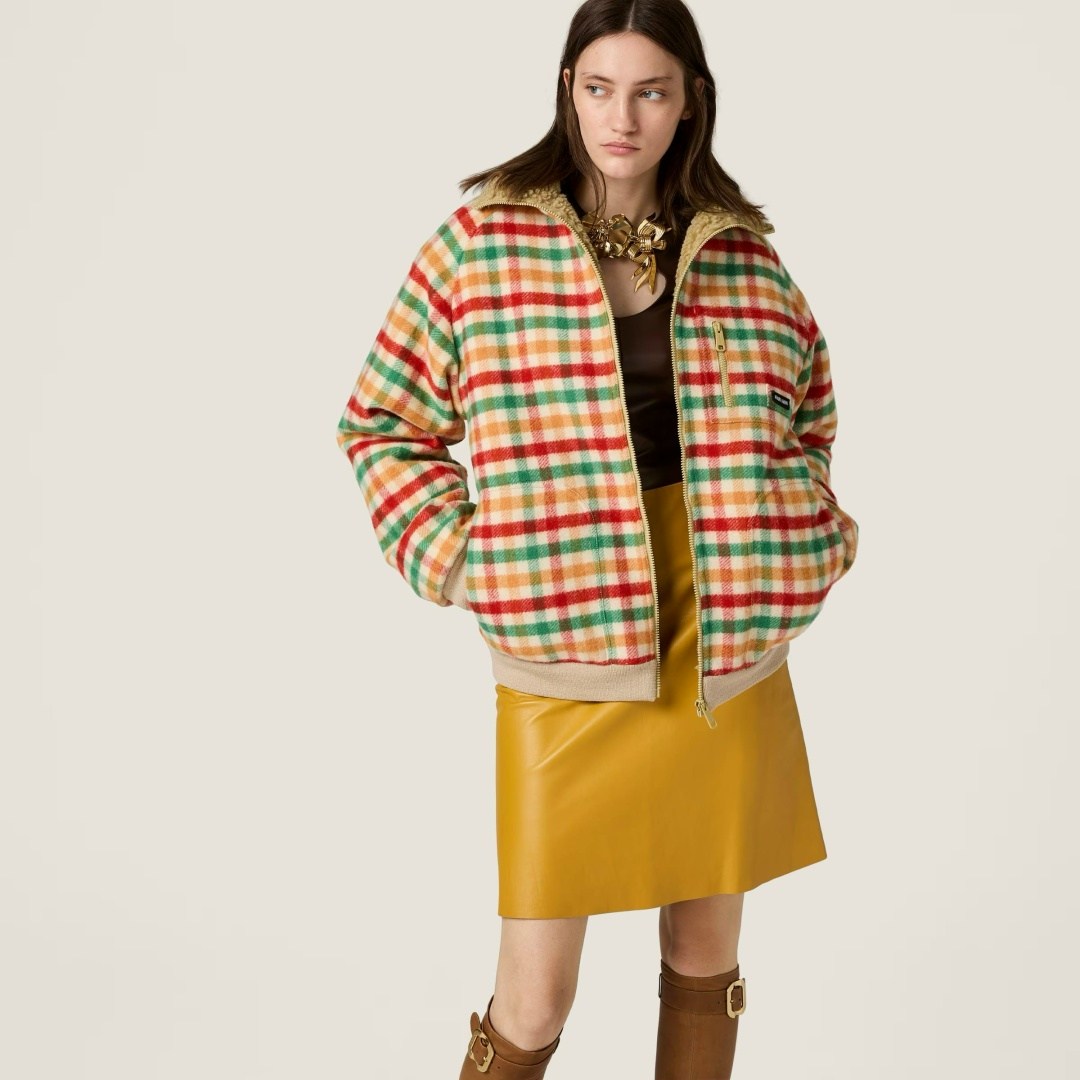 miu miu,supreme burberry jacket,burberry supreme 2025,куртка в клетку,supreme burberry
