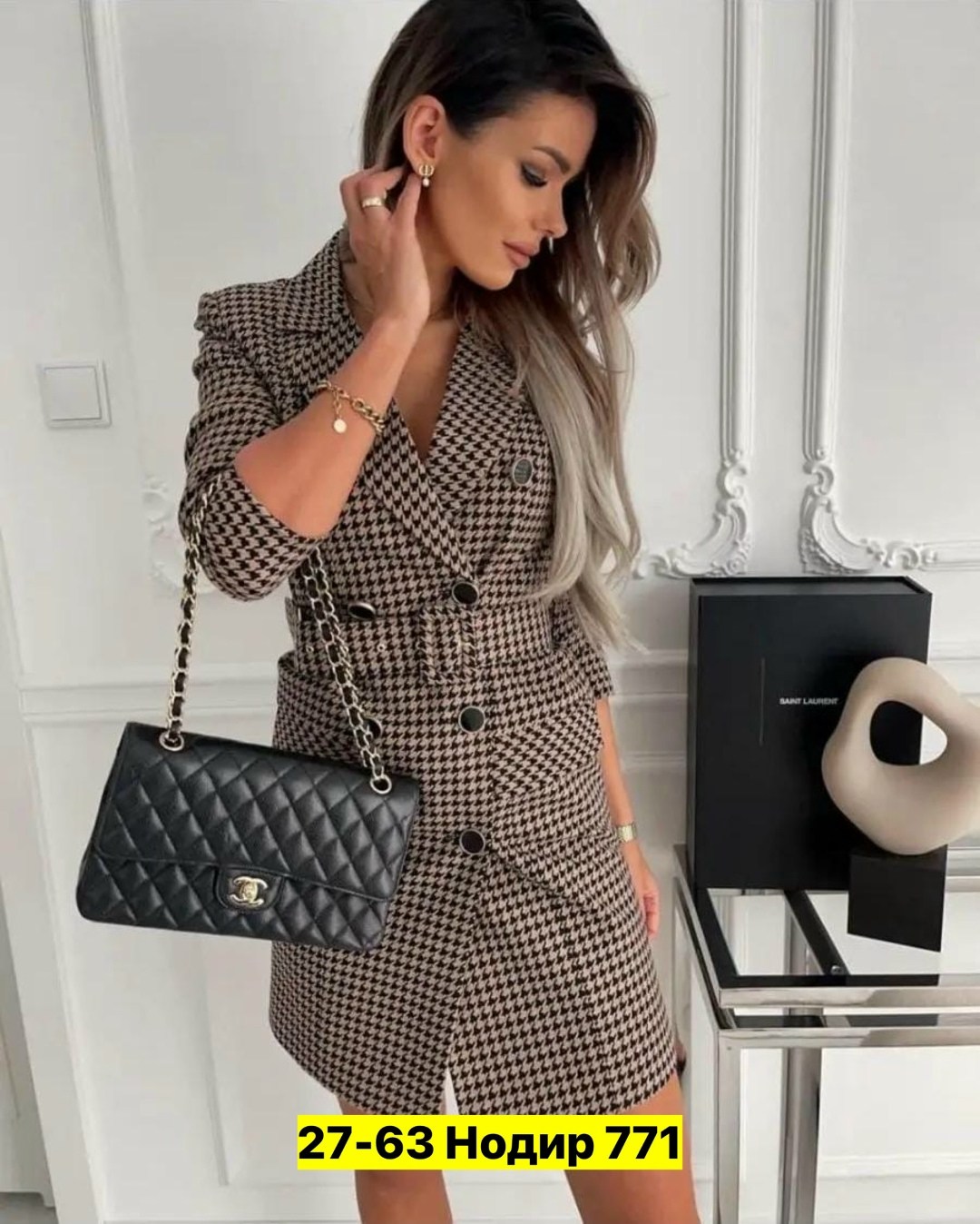 платье-пиджак,платье пиджак гусиная лапка,платье пиджак женское,платье женская,платье в клетку