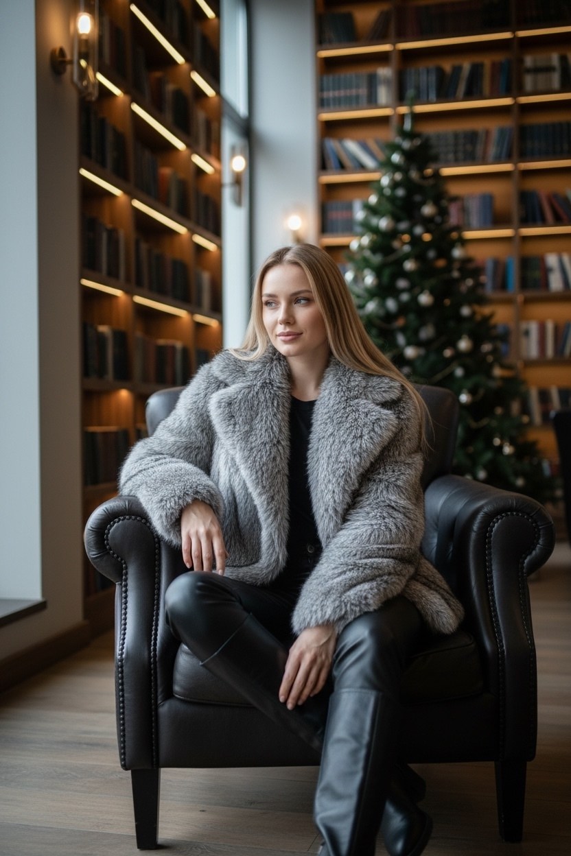 шуба из экомеха под чернобурку bogacho fur,шуба искусственная короткая экошуба,шуба искусственная,женская шуба,шуба