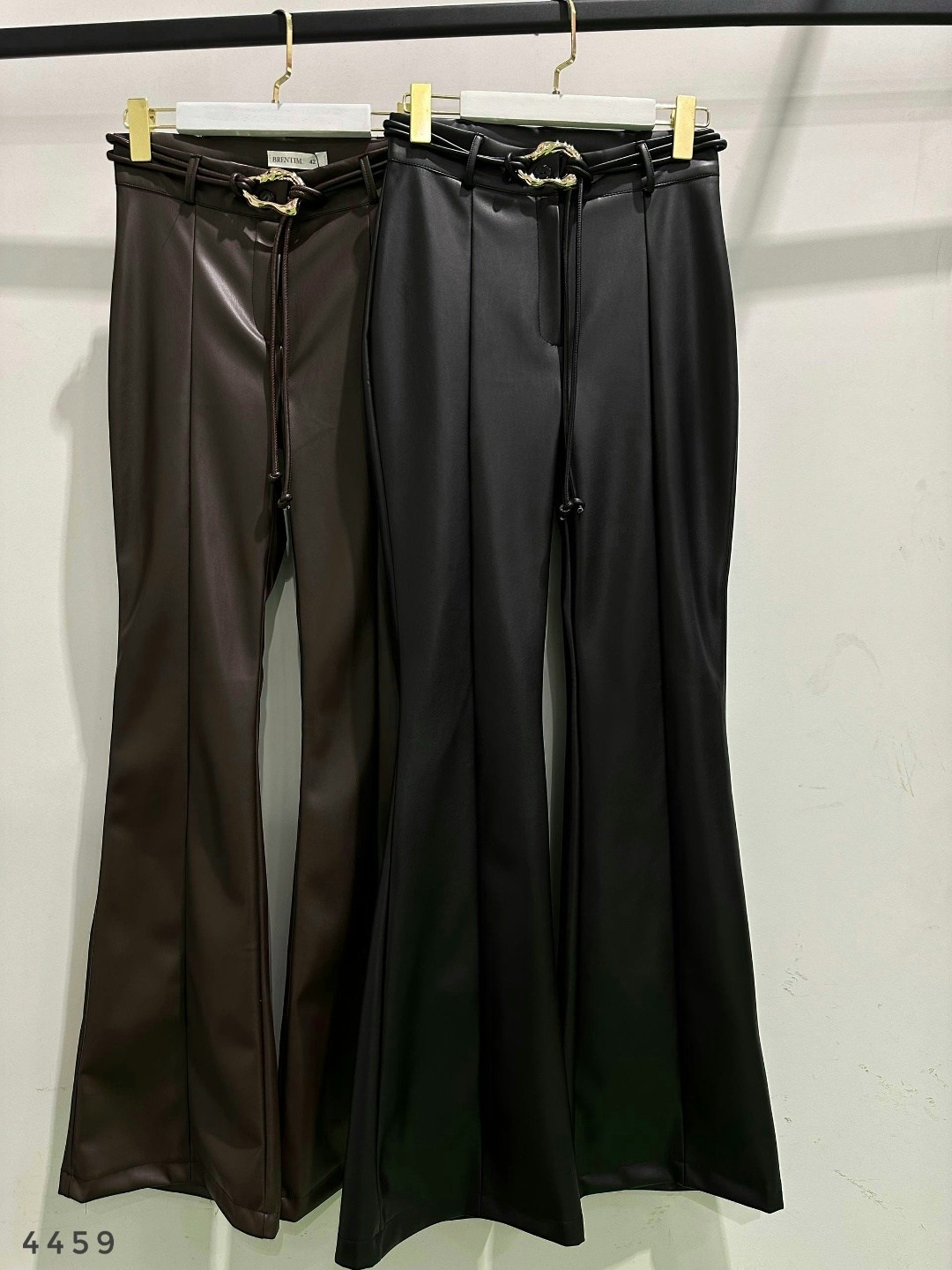 кожаные брюки клеш женские,кожаные штаны клеш,кожаные брюки клеш,модные коричневые женские брюки из искусственной кожи,модные расклешенные брюки из искусственной кожи pu