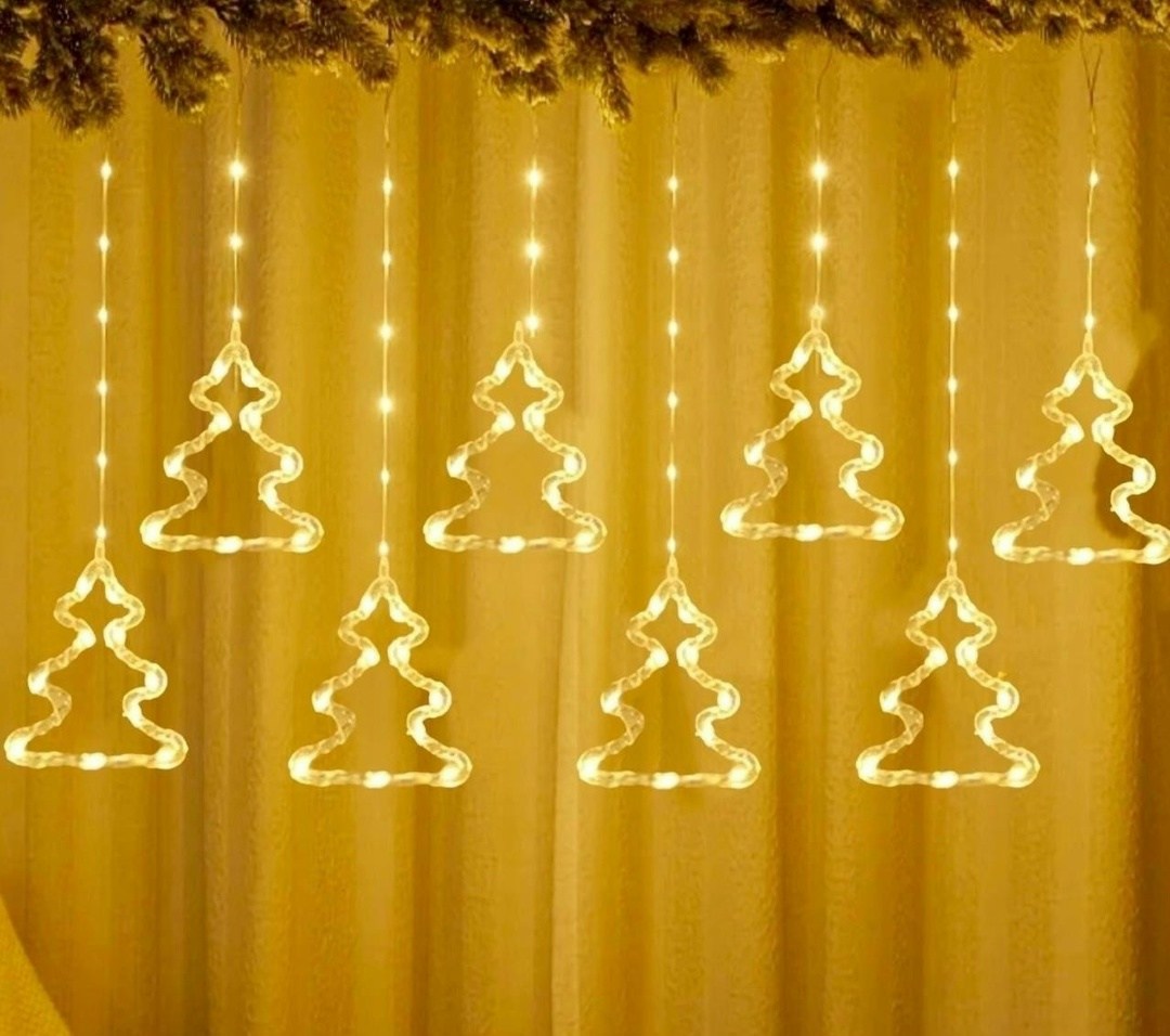 светодиодная рождественская гирлянда-занавеска,гирлянда штора снежинки 3х2м,гирлянда занавеска,гирлянда штора олени,новогодние гирлянды