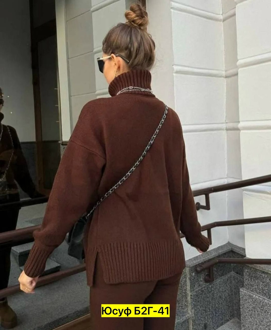 теплый вязаный костюм,костюм вязаный женский,костюм вязаный трикотажный теплый с брюками eva coosh,трикотажные костюмы женские,трикотажный костюм