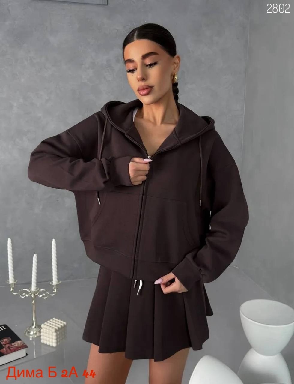 женский спортивный костюм с юбкой old money,толстовка женская,толстовка с капюшоном,женский костюм серый,спортивные костюмы