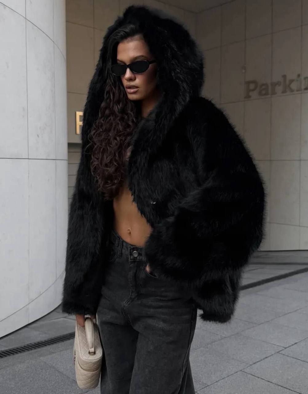 шуба стиль,шуба,шуба женская из искусственного меха,шубка с капюшоном,шуба с капюшоном