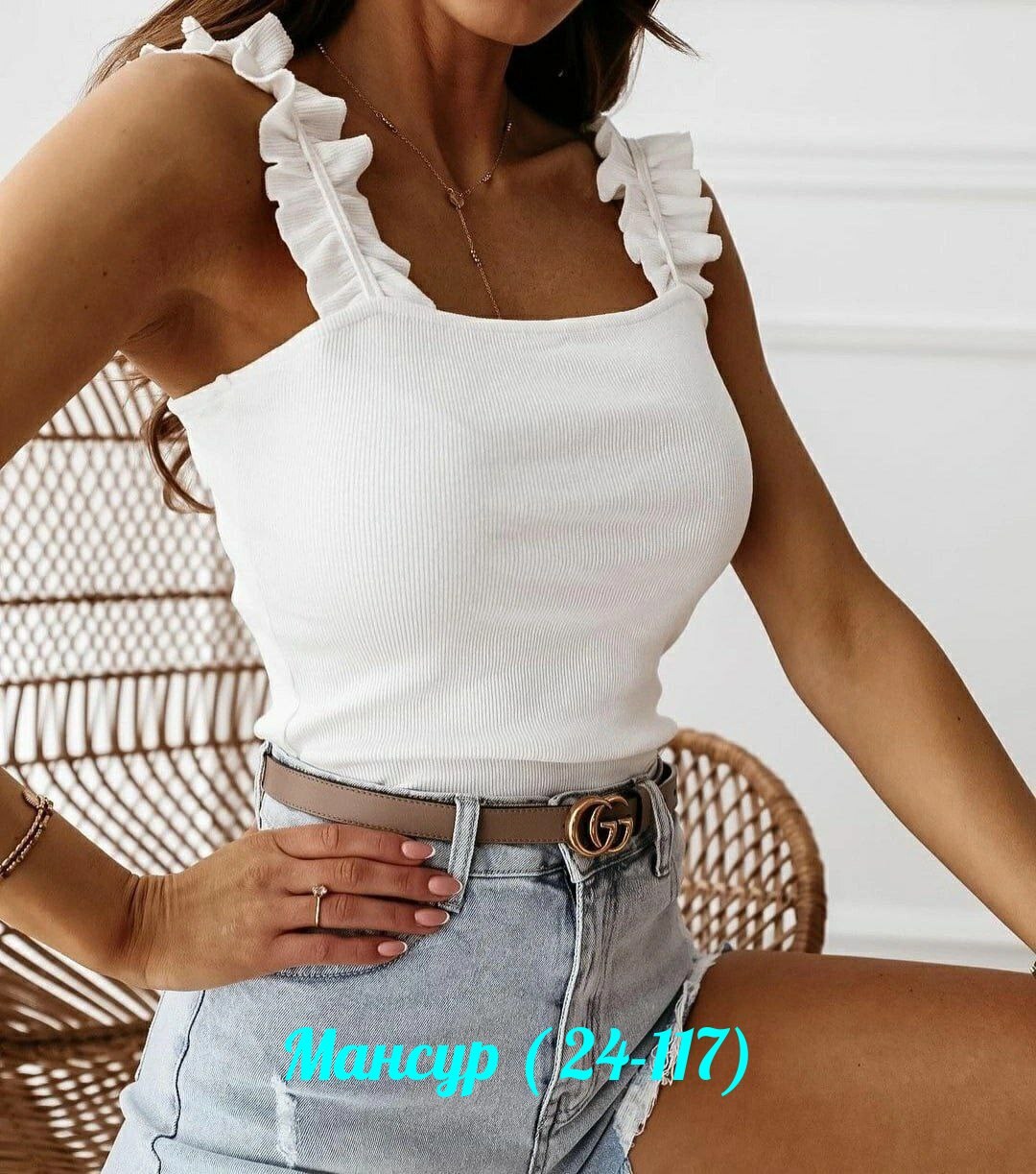 майка с оборками,топ женский,топ женская майка,майка женская,кроп топ женский