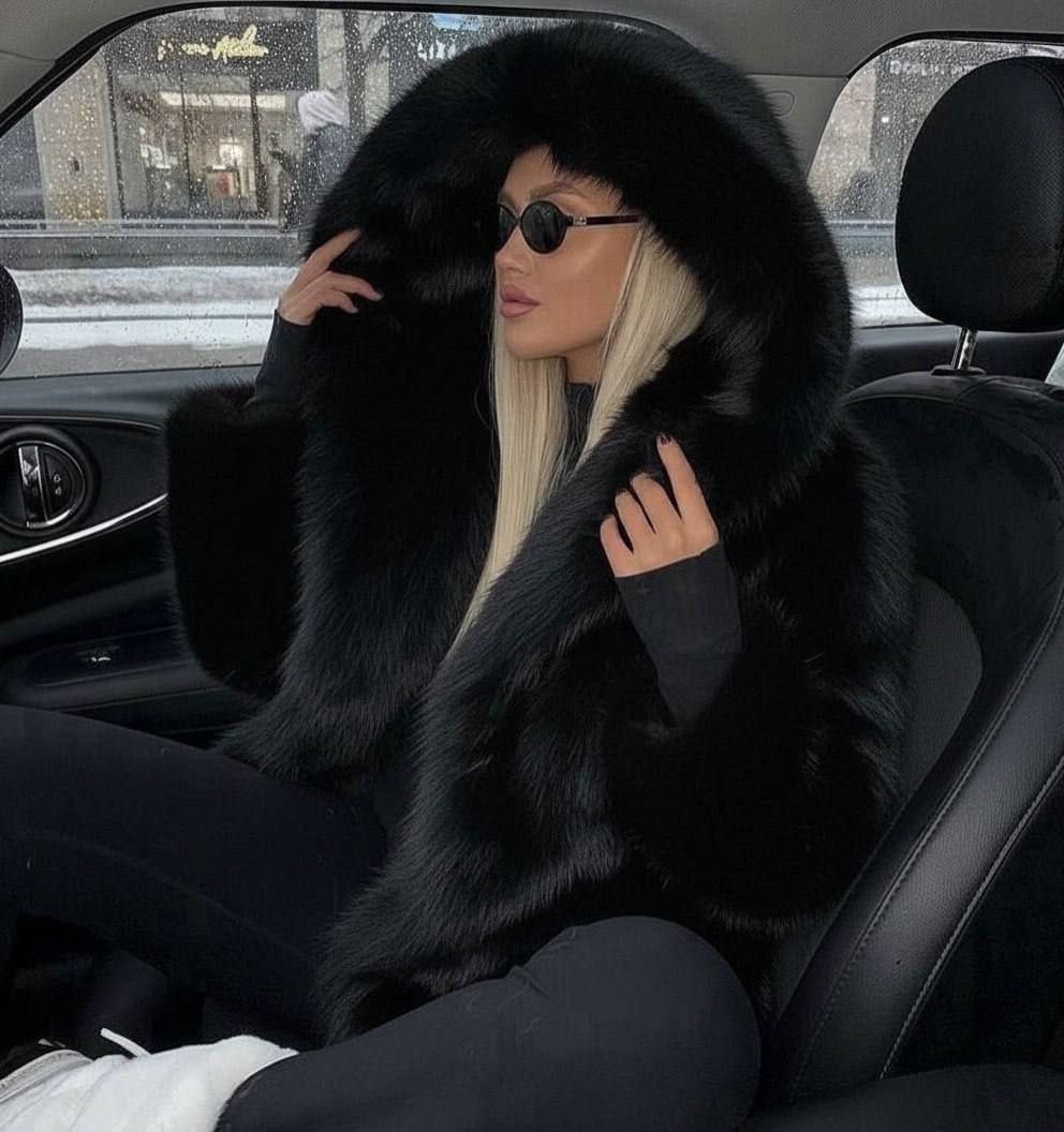 шуба стиль,шуба,шуба женская из искусственного меха,шубка с капюшоном,шуба с капюшоном