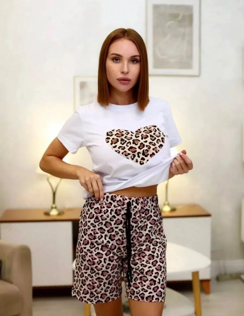 женская пижама,пижамы женски,женские футболки с принтом,футболка с леопардовым принтом,женская футболка