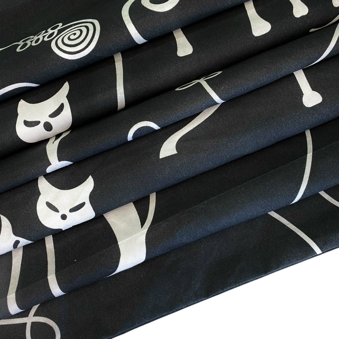 пододеяльник униратов текс 180х220 поплин-хлопок кошки на черном,пододеяльник униратов текс 180х220 поплин-хлопок кошки на черном п-180,ткань,ткани с принтом,бязь