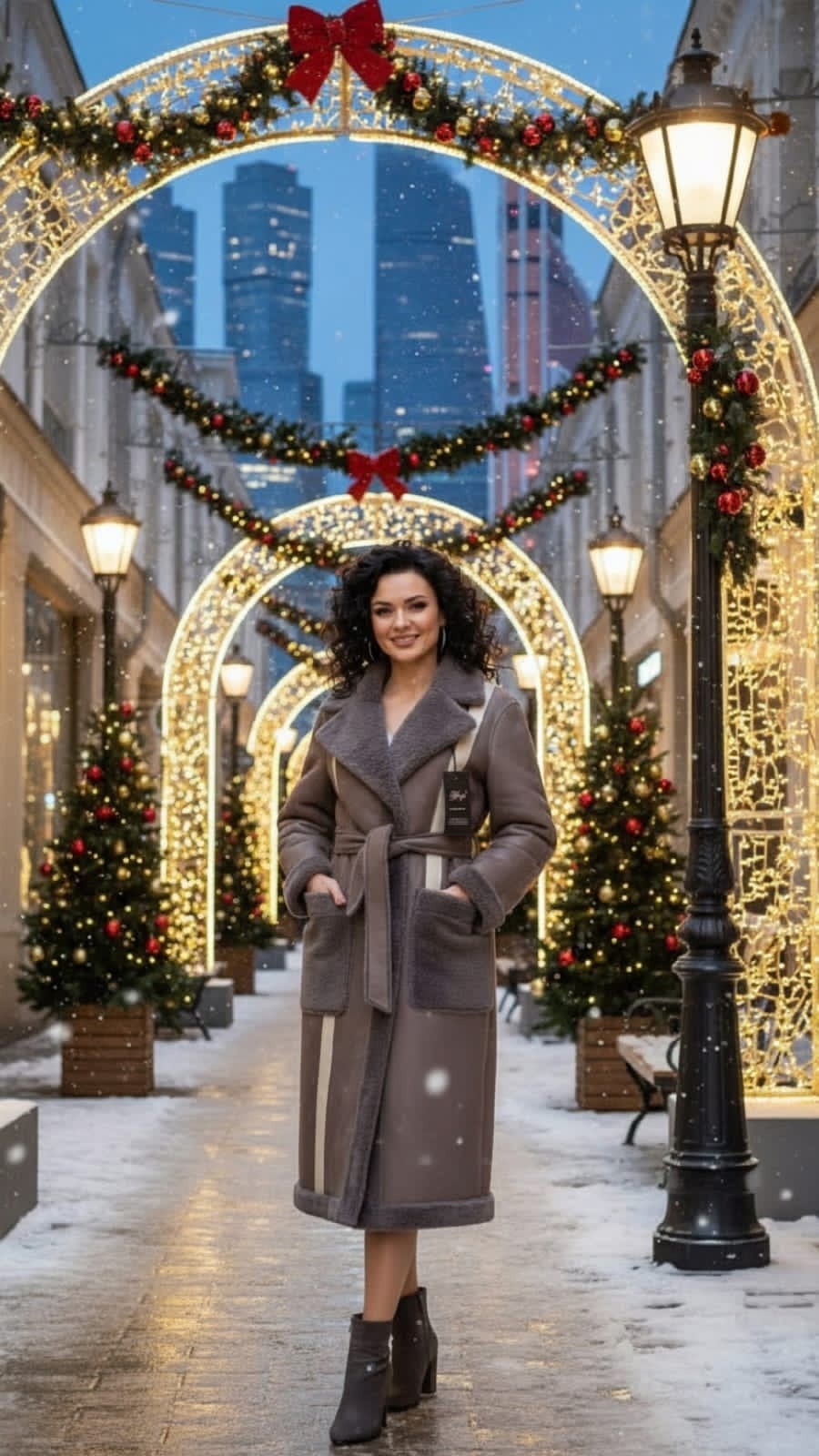 дубленка искусственная зимняя ice collection,дубленка двухсторонняя,пальто с мехом,зимние пальто женские,модные дубленки 2025