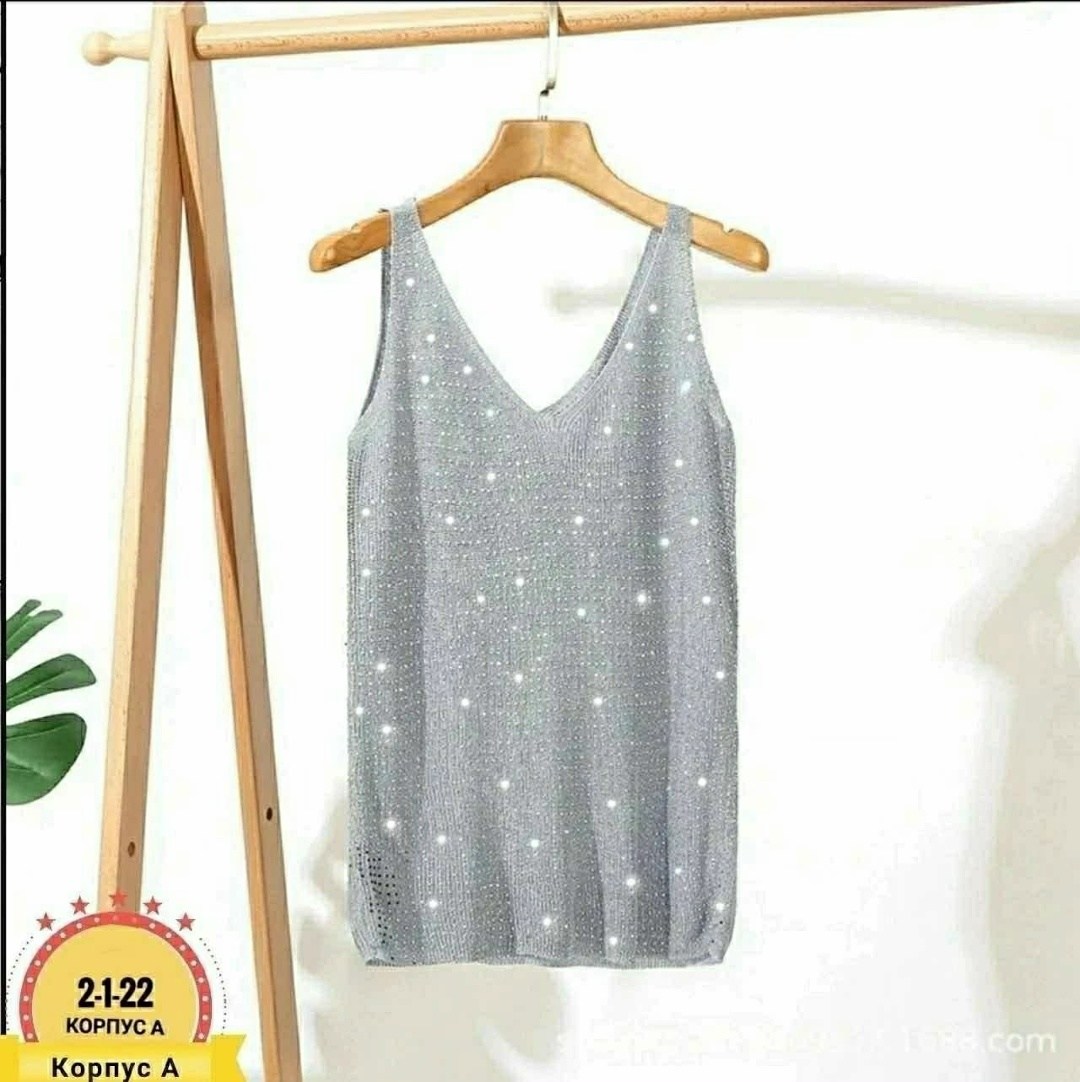 майка со стразами,летние женские топы,женская майка,женские топы,топ для женщин