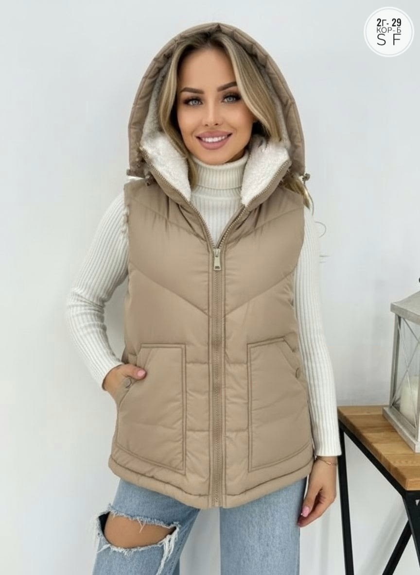 жилетка женская,жилет женский,жилет двухсторонний,жилет,жилет утепленная