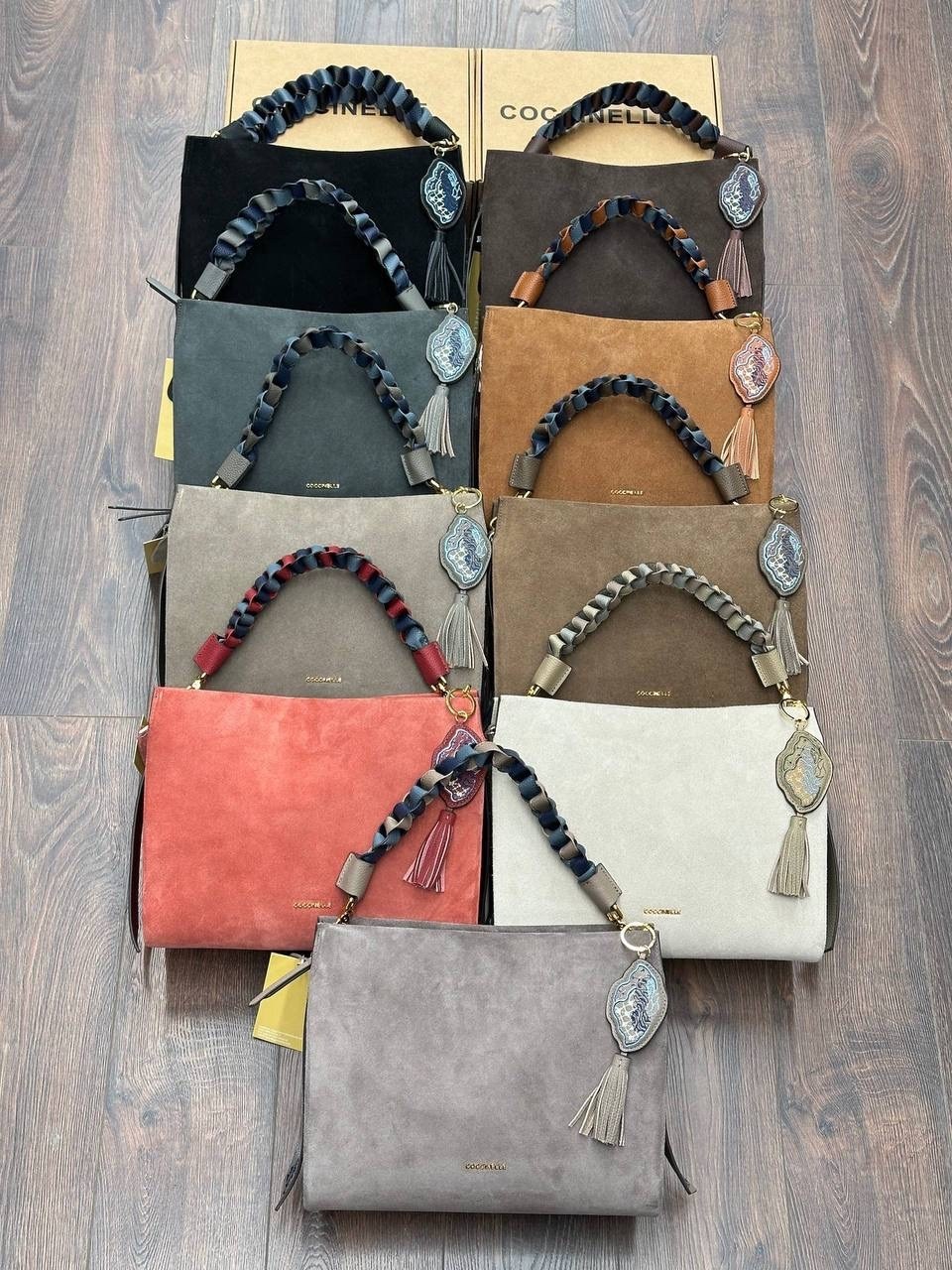 coccinelle сумка boheme suede bimaterial,замшевая сумка,сумка coccinelle,сумка,сумка женская brand-on из натуральной кожи и замши