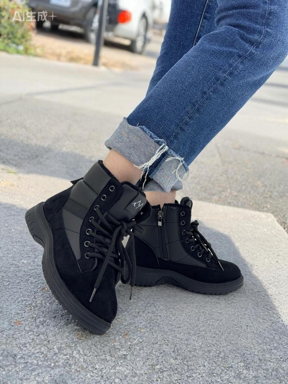 ,ботинки зимние коричневые на шнуровке raffa shoes,женская зимняя ,зимние женские ботинки,замшевые ботинки с мехом женские