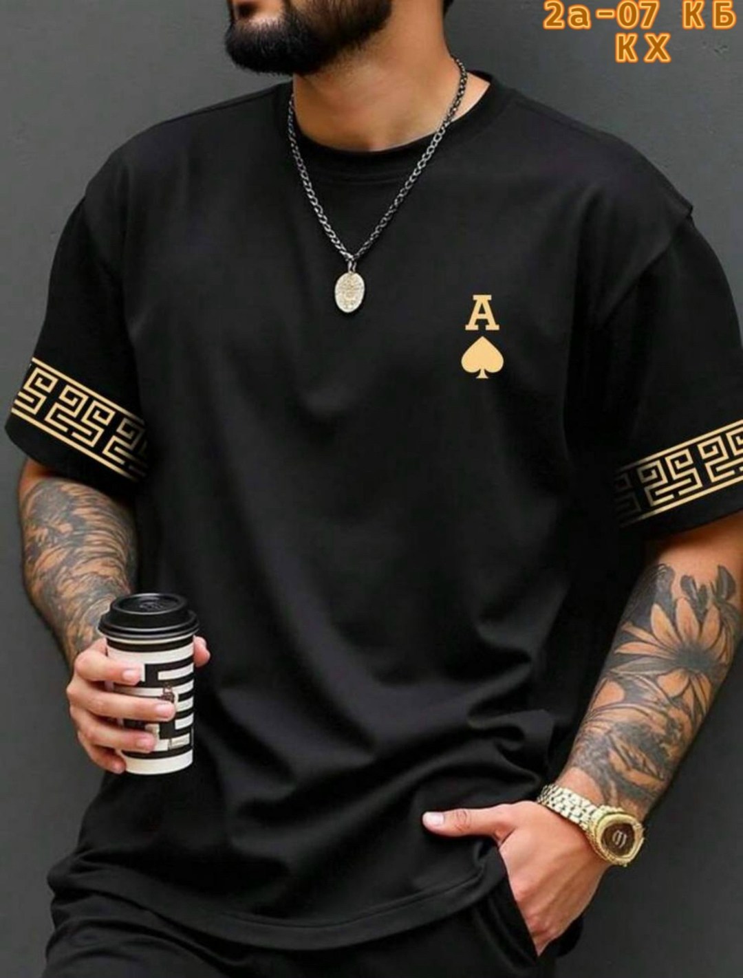 мужские футболки versace,футболка мужская,футболка версаче,футболка versace greca черная