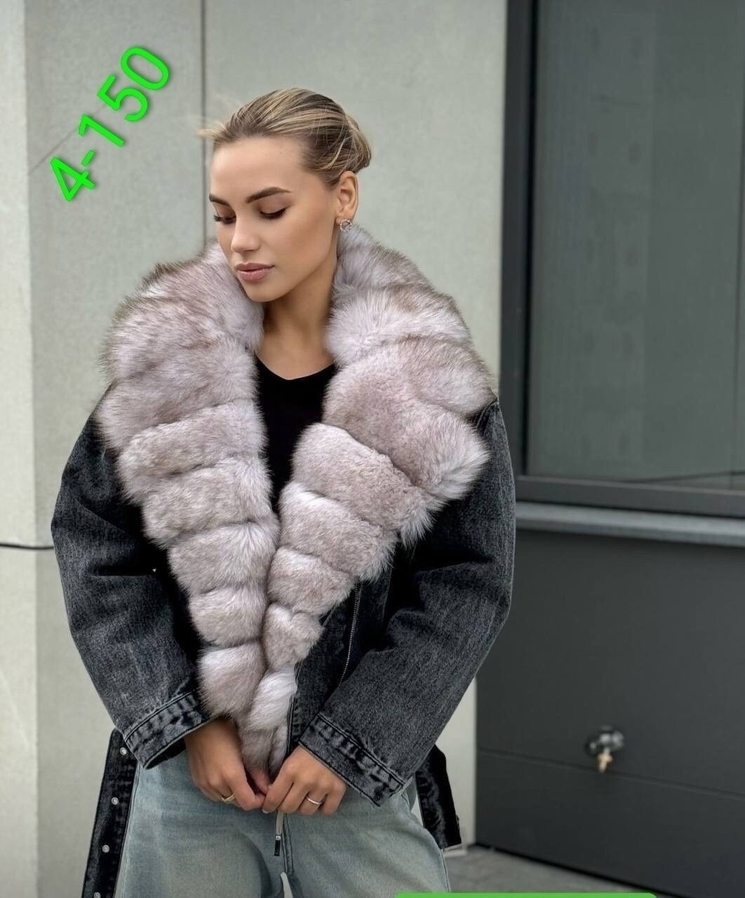 джинсовая куртка с натуральным мехом песца,джинсовая куртка с мехом,джинсовка с мехом песца,джинсовая куртка с мехом песца,куртка с натуральным мехом