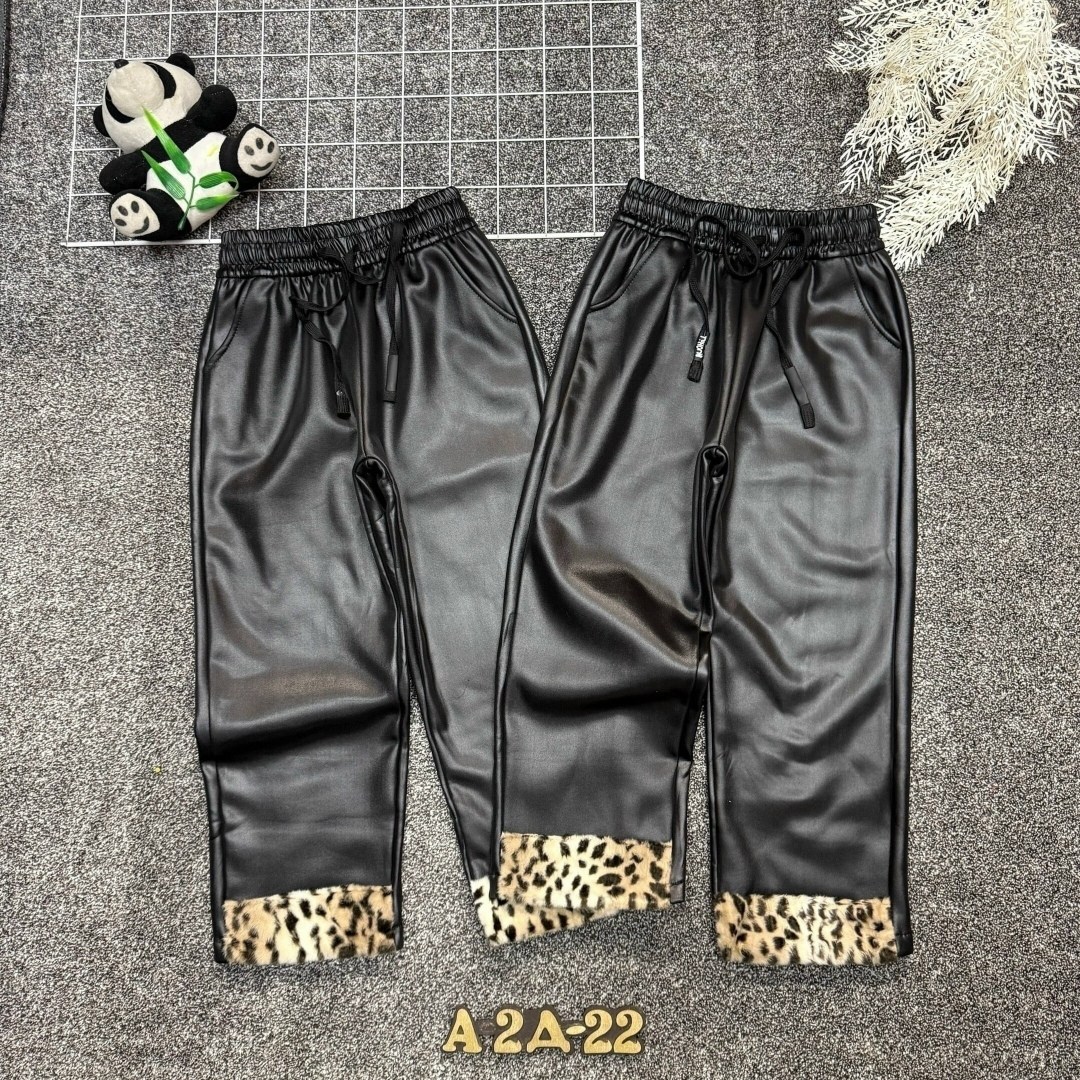 штаны кожаные,брюки для девочек,детские брюки,штаны для девочек,повседневные брюки