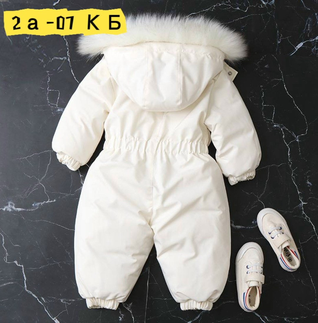зимний комбинезон,комбинезон для новорожденных,зимний комбинезон с капюшоном теплый с светоотражающими элементами, белый,детский зимний комбинезон,зимний комбинезон с капюшоном теплый