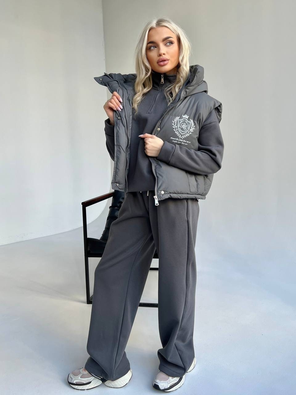 костюм на флисе,женский костюм,костюм тройка женский,женская верхняя одежда,демисезонная одежда