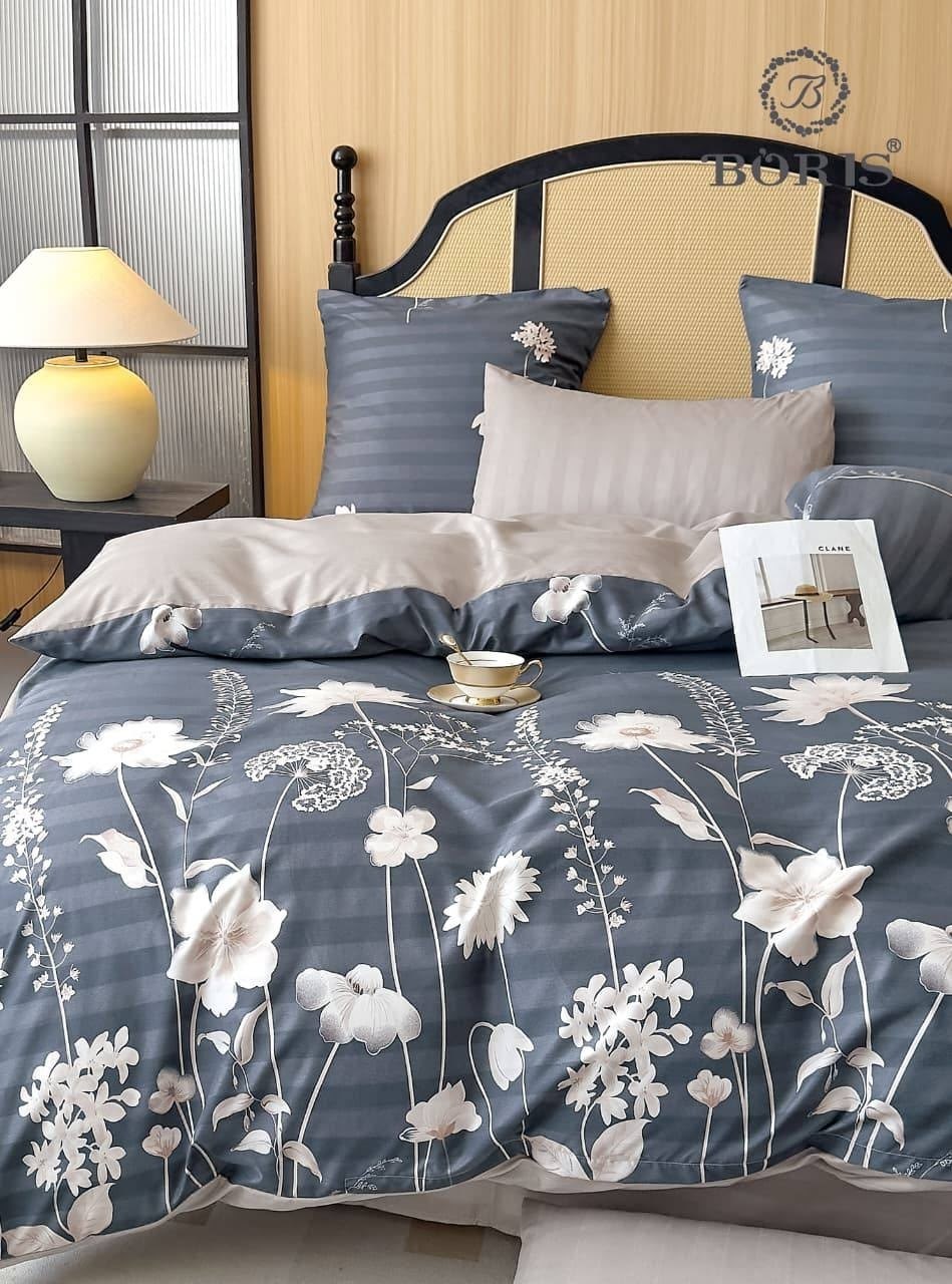комплект постельного белья boris сатин,постельное белье семейное сатин хлопок boris,комплект постельного белья "boris",постельное белье семейное комплект страйп сатин,постельное белье 2 спальное сатин