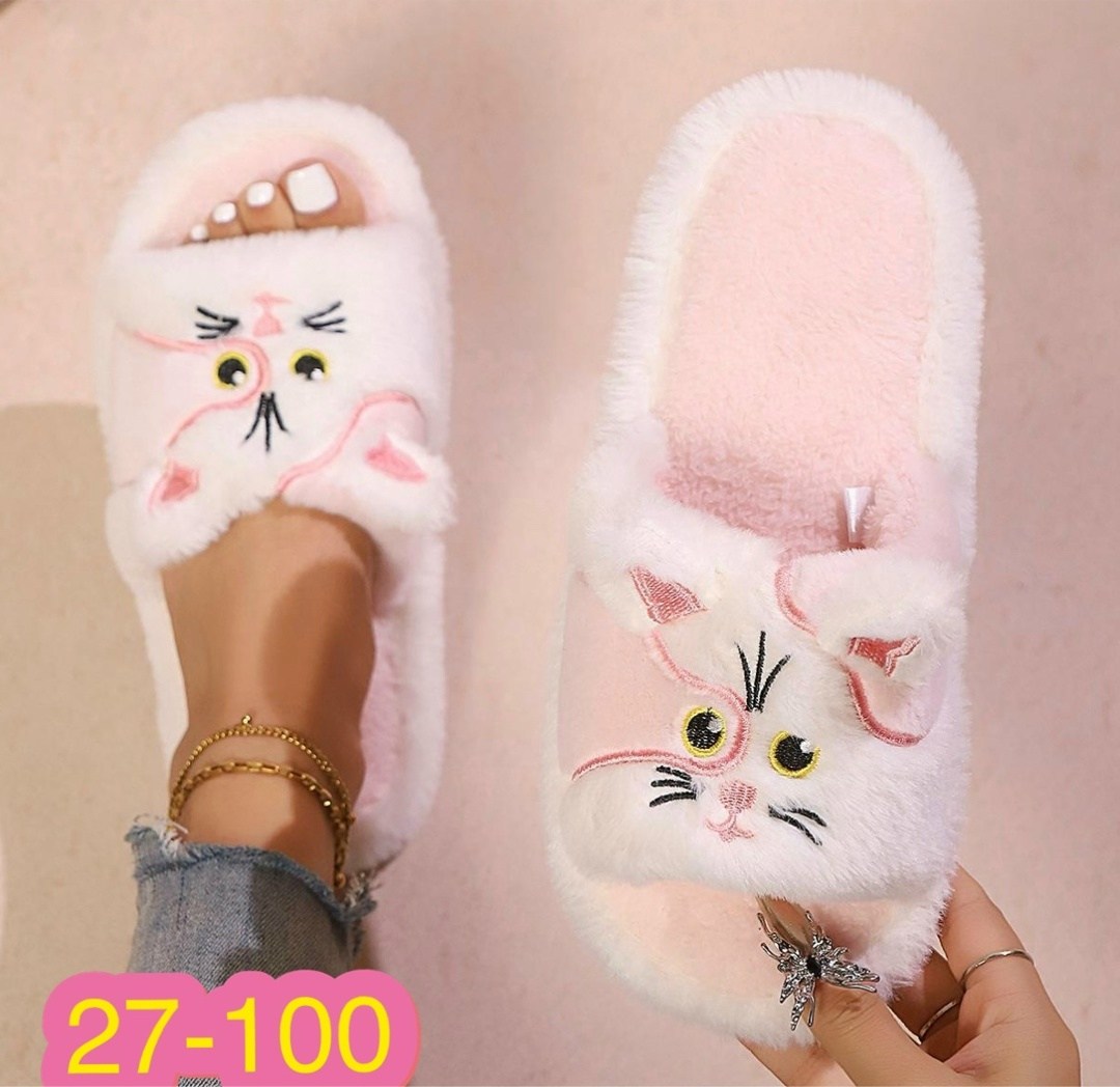 женские домашние тапочки с открытым носком,cat slippers женские легкие пушистые домашние тапочки,джум новые модные и милые кошачьи тапочки,тапки домашние женские с принтом кошки,домашние тапочки для ж