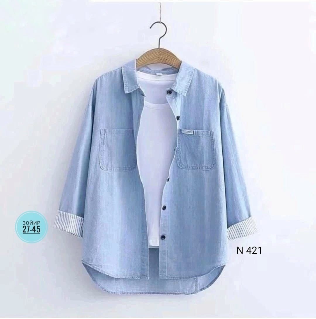 рубашка женская джинсовая,женская джинсовая рубашка с длинным рукавом,джинсовая рубашка женская 2025,рубашка женская голубая,рубашка с длинным рукавом джинсовая