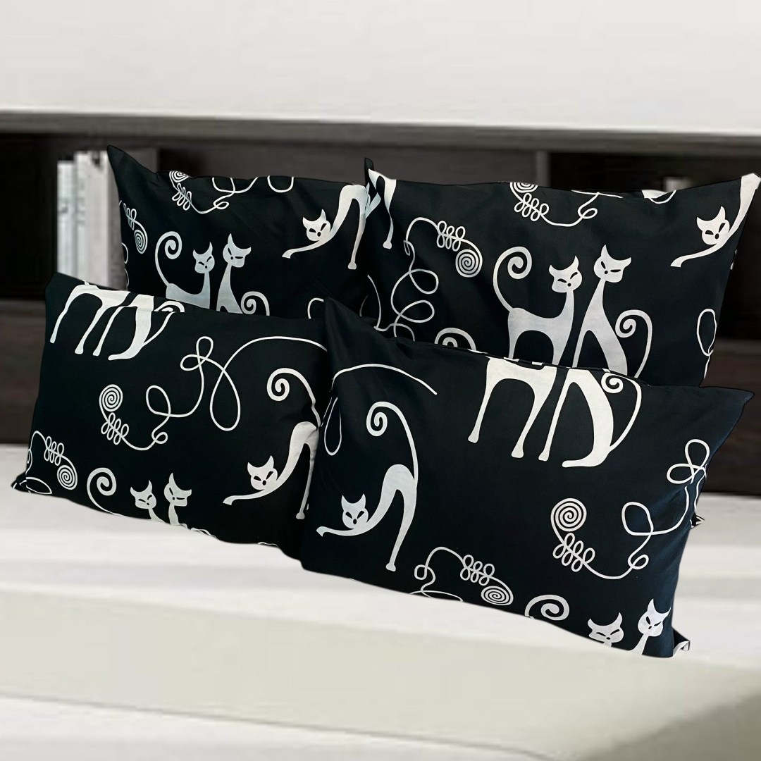 пододеяльник униратов текс 180х220 поплин-хлопок кошки на черном,пододеяльник униратов текс 180х220 поплин-хлопок кошки на черном п-180,ткань,ткани с принтом,бязь