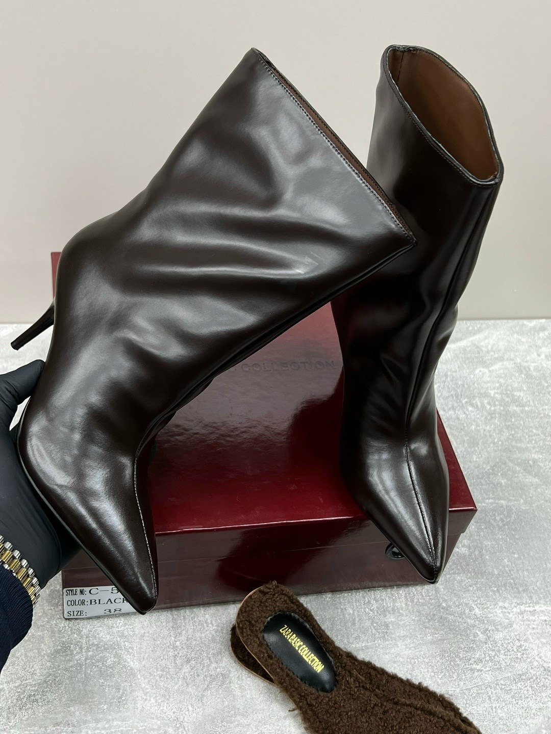 сапоги до колена на высоком каблуке с острым носком,модные сапоги,сапоги,,элегантные сапоги