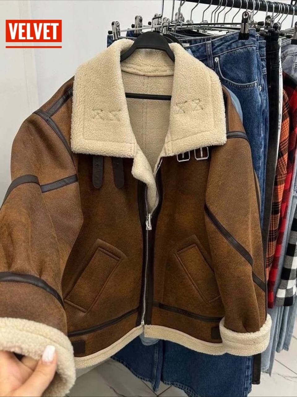 дубленка женская авиатор,стильная дубленка,дубленка оверсайз,двухсторонняя дубленка,дубленка женская