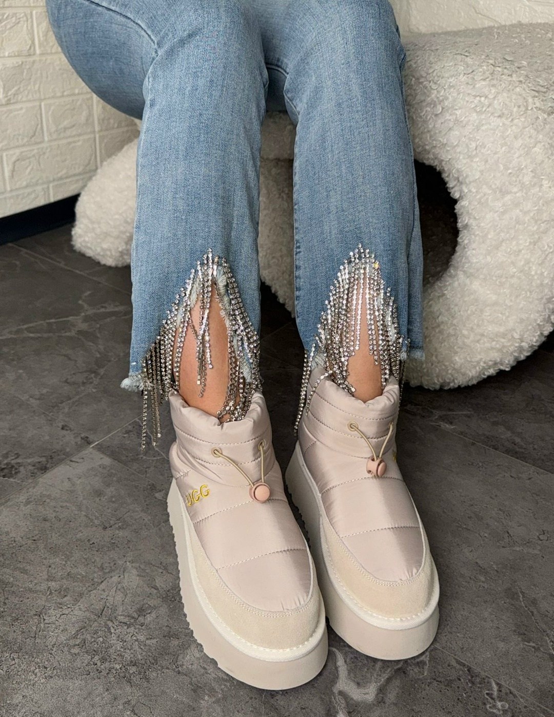 зимние угги женские дутики на платформе,дутики женские,зимние женские дутики,угги зимние на платформе, женская