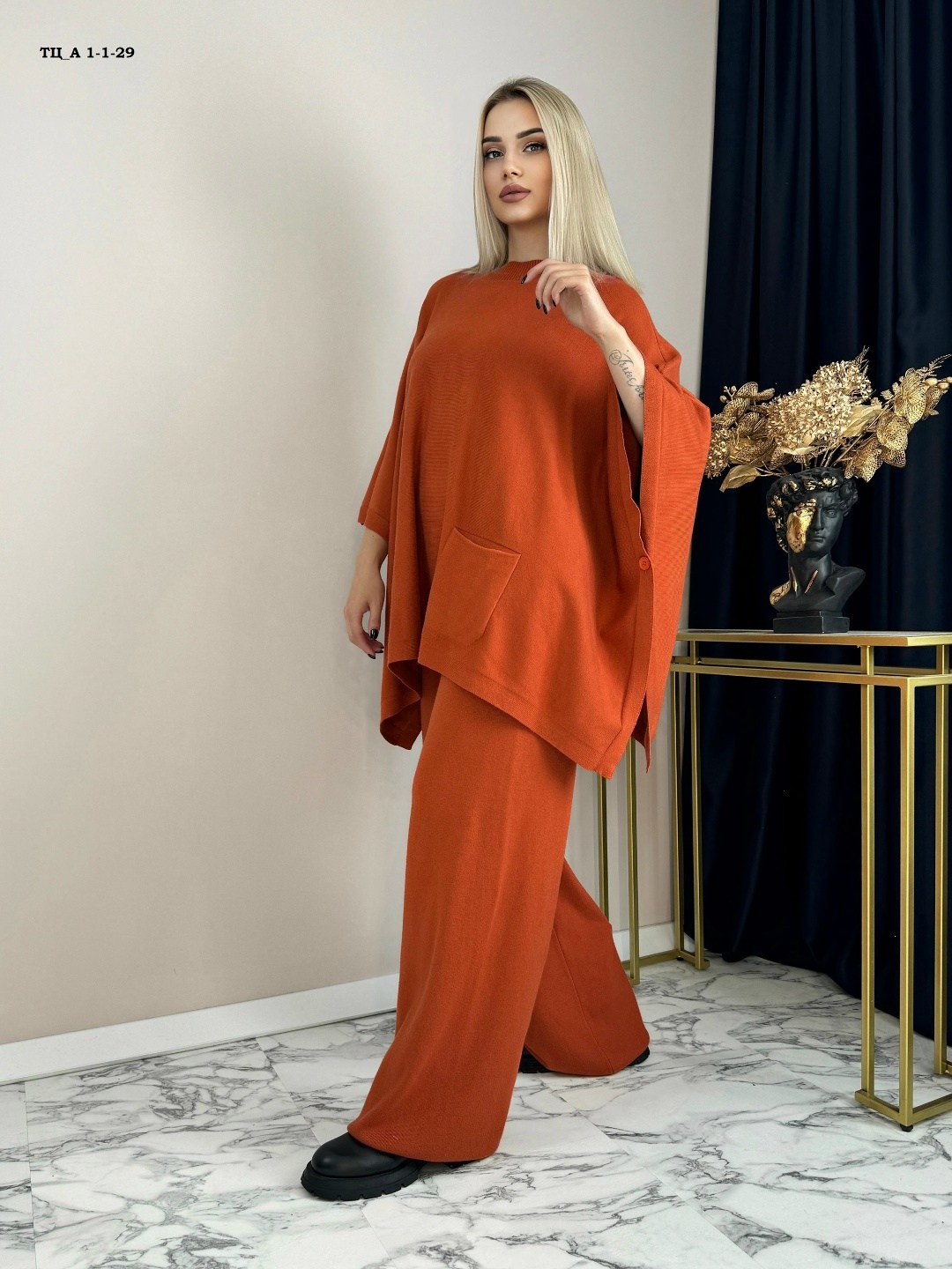 костюм с брюками женский,оранжевый брючный костюм,костюм с брюками,трикотажный костюм,женские брючные костюмы