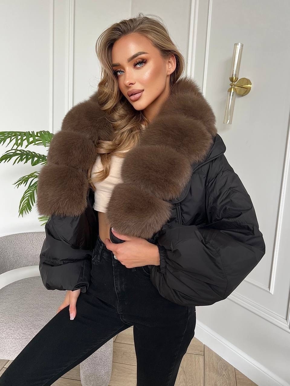 зимние куртки,пуховик с натуральным мехом,куртка с мехом,женский пуховик,женский пуховик с меховым воротником