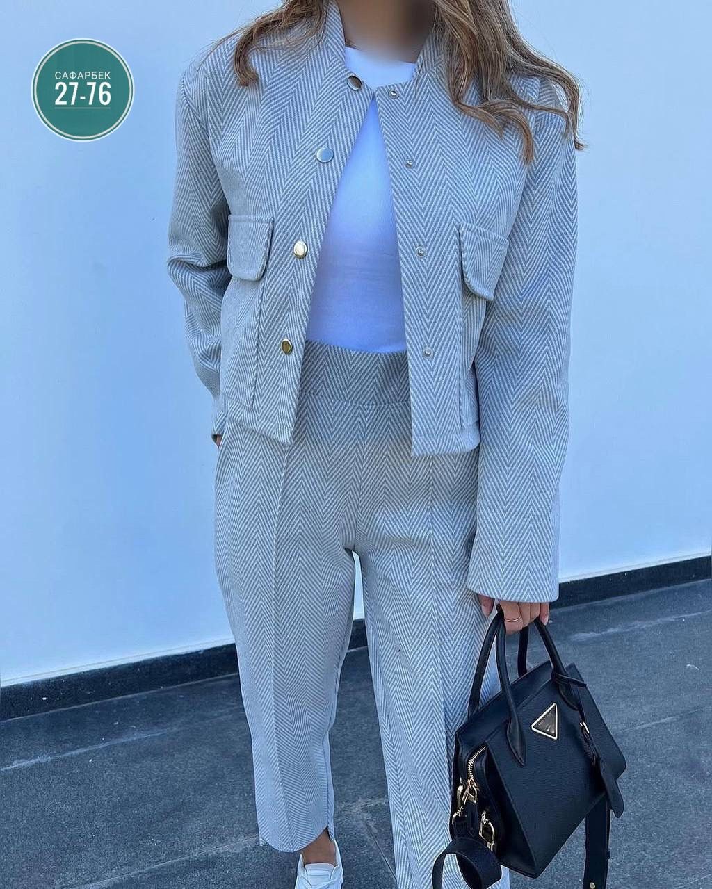 костюм брючный классический kormad,брючный костюм,женский брючный костюм двойка,костюм женский брючный,серый брючный костюм