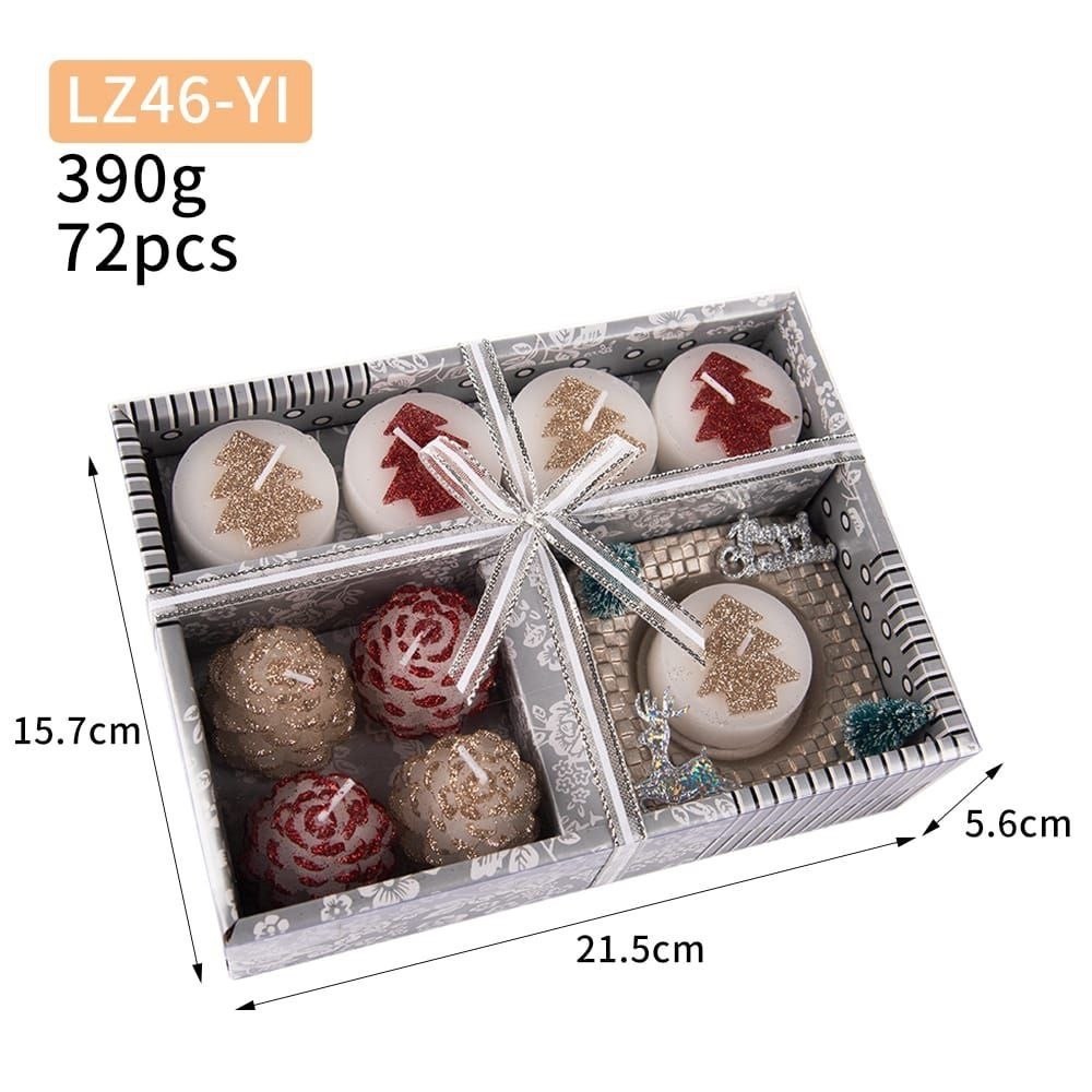 набор новогодних свечей,набор свеча,набор новогодних свечей 6 шт,набор новогодний,подарочные упаковки